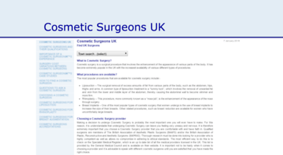 cosmeticsurgeonsuk.org.uk