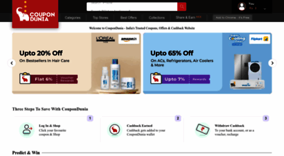 coupondunia.in - coupondunia: coupons, cashback, offers and promo code