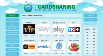 crdsharing.de - cardsharing server - low prices, fast servers, free test lines