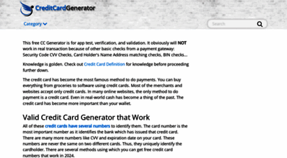 creditcardgenerator.com - free credit card numbers generator, valid fake cc generator, generate random credit cards that work