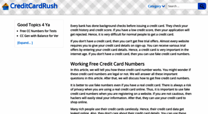 creditcardrush.com - free credit card number generator 2019, working fake valid cc numbers free for testing