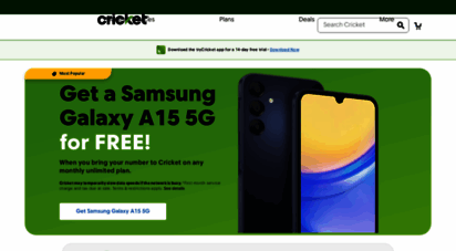 cricketwireless.com - prepaid phones: no contract cell phone plans  cricket wireless