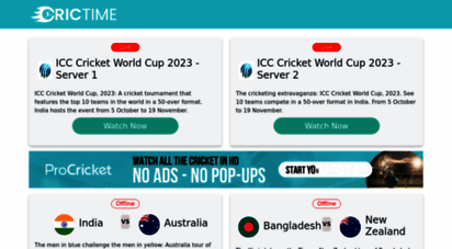 crictime.com - live cricket streaming - watch live cricket - crictime.com