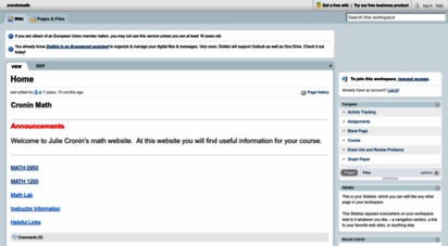 croninmath.pbworks.com