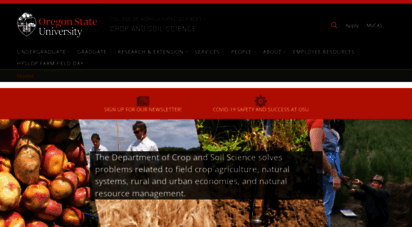cropandsoil.oregonstate.edu - crop and soil science