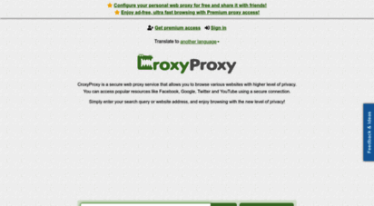 croxyproxy.com - free web proxy and the most advanced online proxy  croxyproxy