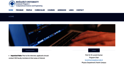 cse.boun.edu.tr - computational science and engineering  boğaziçi university