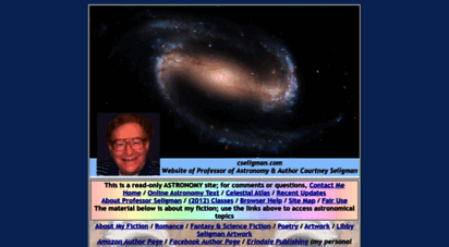 cseligman.com - website of professor of astronomy and author courtney seligman