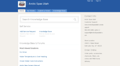 customer-support.arcticspasutah.com