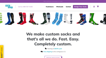 customsockshop.com - custom sock shop  customize socks in just a few easy steps