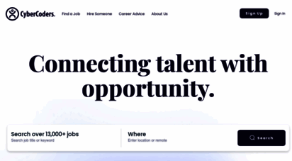 cybercoders.com - find jobs and talent  cybercoders recruiting  cybercoders