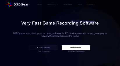 d3dgear.com - d3dgear very fast game video recorder, game recording software