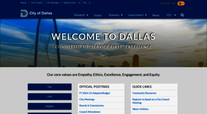 dallascityhall.com - welcome to the city of dallas, texas
