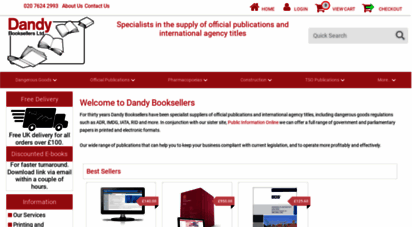 dandybooksellers.com - health and safety &124 dangerous goods, official, parliamentary and business publication