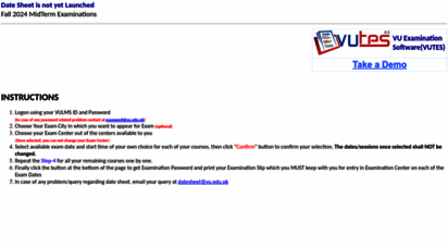datesheet.vu.edu.pk