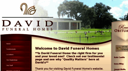 davidfuneralhome.org