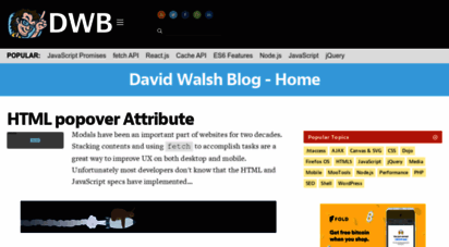 davidwalsh.name - david walsh blog - javascript consultant