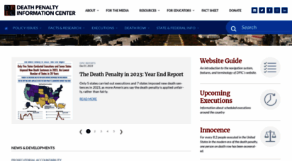 deathpenaltyinfo.org - homepage  death penalty information center