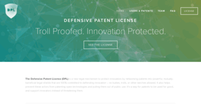 defensivepatentlicense.com