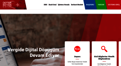 defterbeyan.gov.tr - defter-beyan  anasayfa