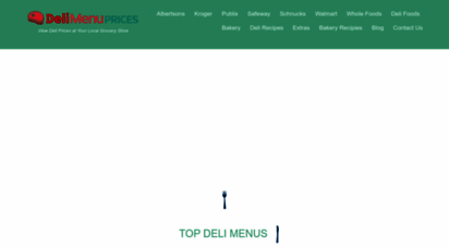 delimenuprices.com - deli menu prices - view deli prices at your local grocery store
