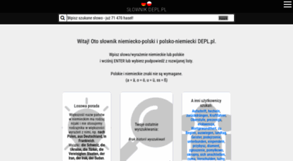 depl.pl - słownik niemiecko-polski i polsko-niemiecki online