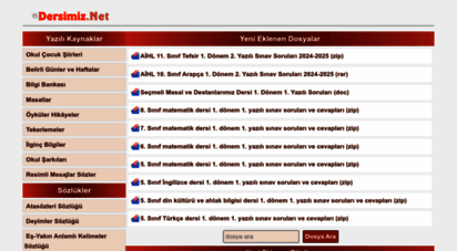 dersimiz.net - eğitim öğretim kaynakları sitesi