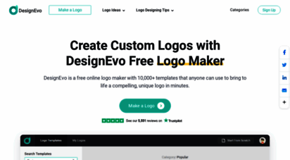 designevo.com - free logo maker, create custom logo designs online - designevo