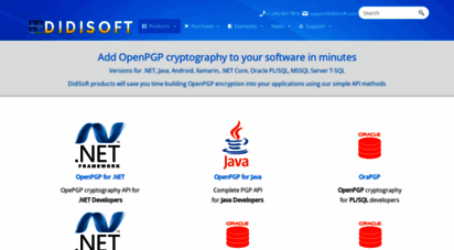 didisoft.com - openpgp library for .net, java, android, oracle pl/sql - didisoft openpgp solutions for java, .net and android