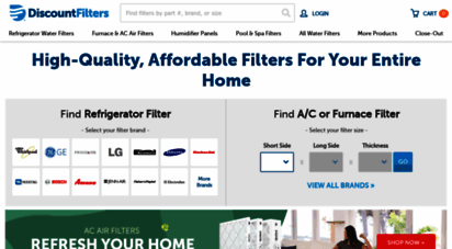 discountfilters.com - discountfilters.com: refrigerator water filters, furnace filters & more