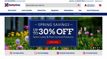 domyown.com - do my own - do it yourself pest control, lawn care, gardening, equipment & animal care products & supplies