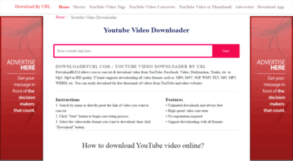 downloadbyurl.com - download by url- download youtube videos by url