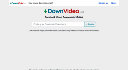 downvideo.net - online facebook video downloader