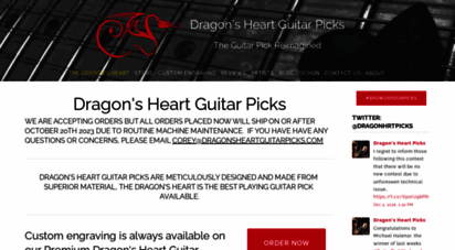 dragonsheartguitarpicks.com