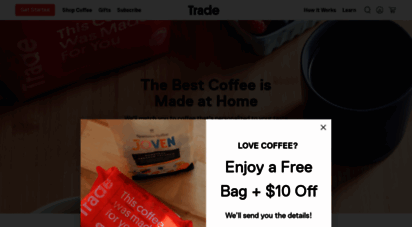 drinktrade.com - trade coffee  the best coffee subscription in the nation