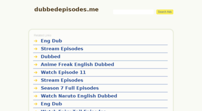 dubbedepisodes.me - watch dubbed anime online - anime english dubbed online