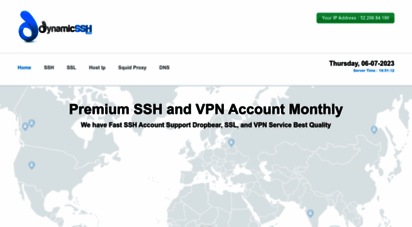 dynamicssh.com - dynamicssh.com  premium fast ssh account and vpn service monthly