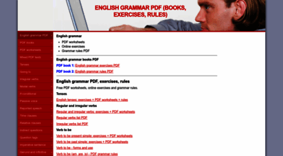 e-grammar.org - english grammar pdf rules and exercises