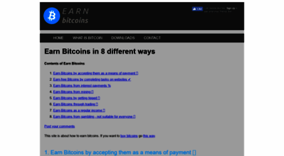 earn-bitcoins.com - earn bitcoins in 8 different ways