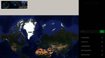 earth3dmap.com - earth 3d map - travel around the world
