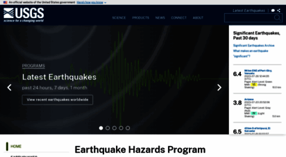 similar web sites like earthquake.usgs.gov