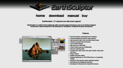 earthsculptor.com - earthsculptor - terrain editor