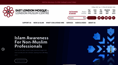 eastlondonmosque.org.uk - welcome  east london mosque