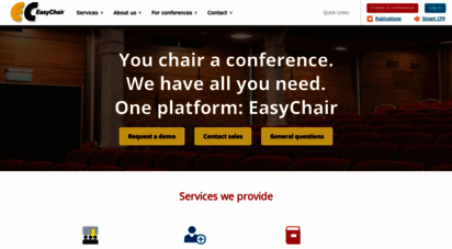 easychair.org - easychair home page
