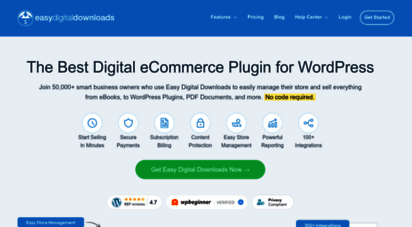 easydigitaldownloads.com - easy digital downloads - sell digital downloads with wordpress