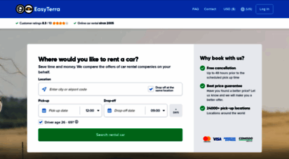 easyterra.com - easyterra car rental - compare car rental prices worldwide