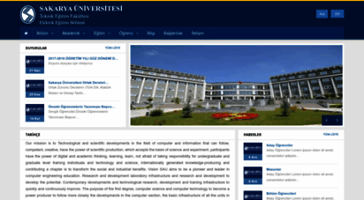ebe.sakarya.edu.tr - sakarya üniversitesi  elektronik ve bilgisayar eğitimi