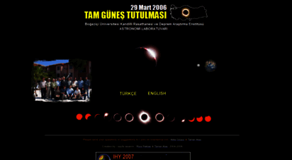 eclipse2006.boun.edu.tr - 29 mart 2006 tam gunes tutulmasi / 2006 march 29 total solar eclipse