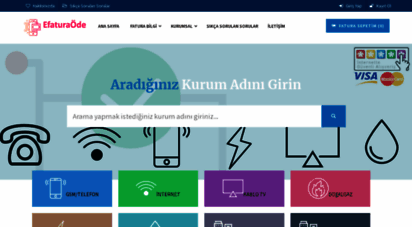 efaturaode.net - fatura ödeme - online kredi kartı ile anında fatura ödeme