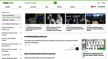 eksisozluk.com - ekşi sözlük - kutsal bilgi kaynağı